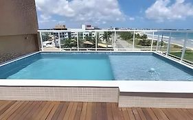 Flat 211 Beira Mar na Praia do Bessa com Piscina Rooftop e Vista Oceânica